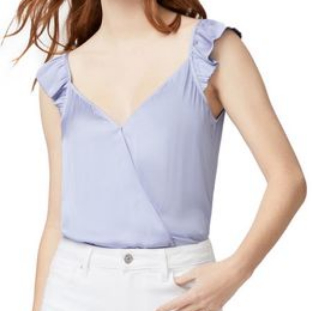 PAIGE Lunah Bodysuit Ruffle Top